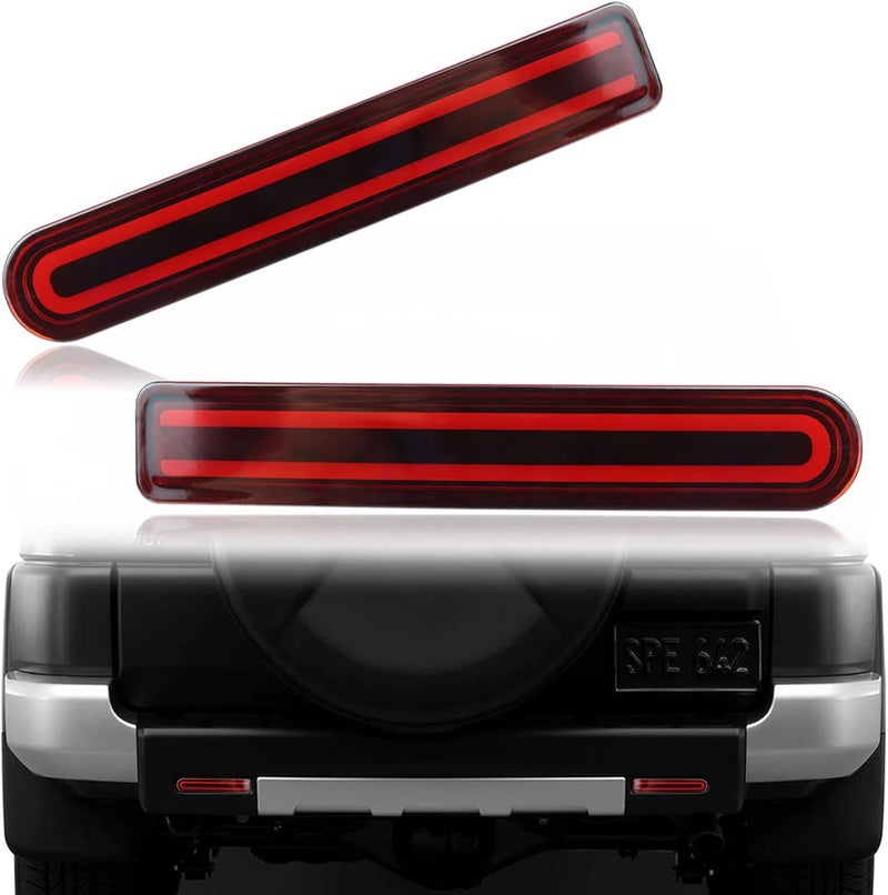 PGTOPONE مصباح ضباب خلفي LED عدسة حمراء DRL مع وظيفة إشارة انعطاف LED ديناميكية متسلسلة متوافقة مع تويوتا FJ كروزر 2007-2022 ملحقات - Image 1